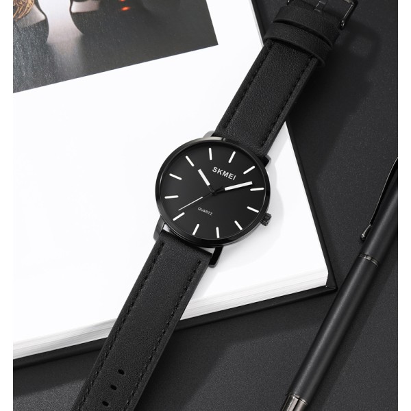 Skmei 1984LBK Black-leather belt