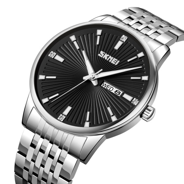 Годинник наручний Skmei 9323SIBK Silver-Black