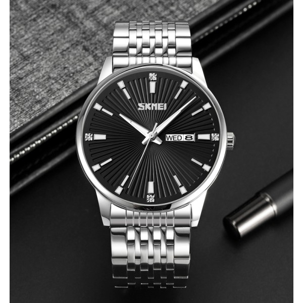 Годинник наручний Skmei 9323SIBK Silver-Black