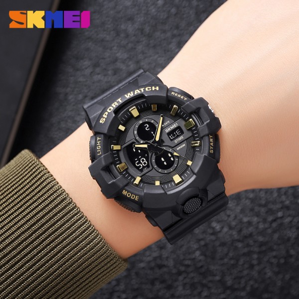 Годинник наручний Skmei 2117BKGD Black-Gold