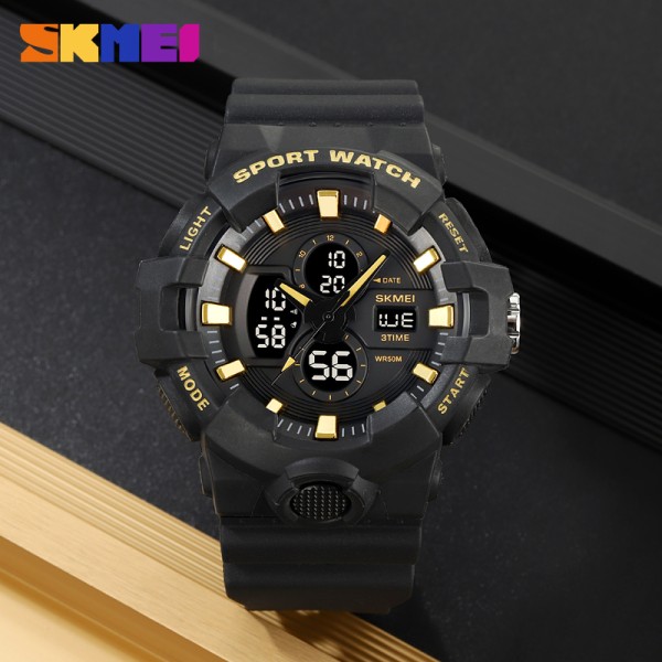 Годинник наручний Skmei 2117BKGD Black-Gold