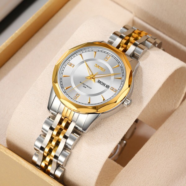 Годинник наручний Skmei 9264TGDSI Silver/Gold-Silver