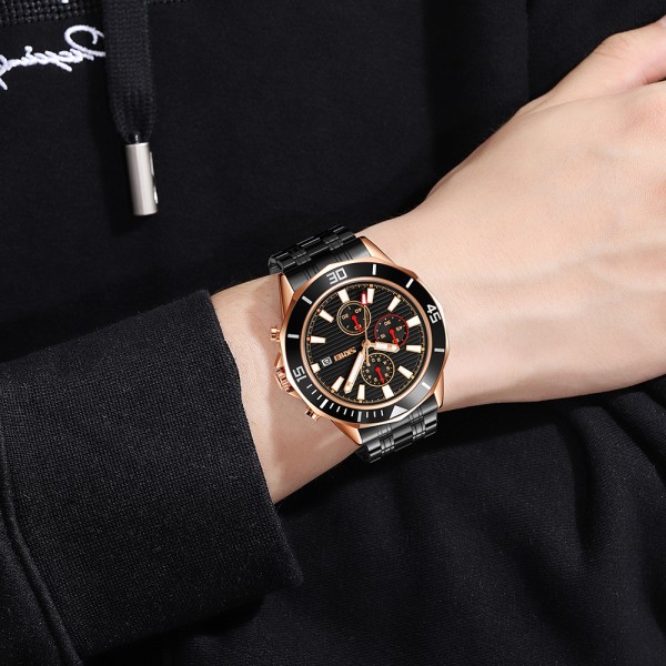 Годинник наручний Skmei 9335RGBK Rose Gold-Black