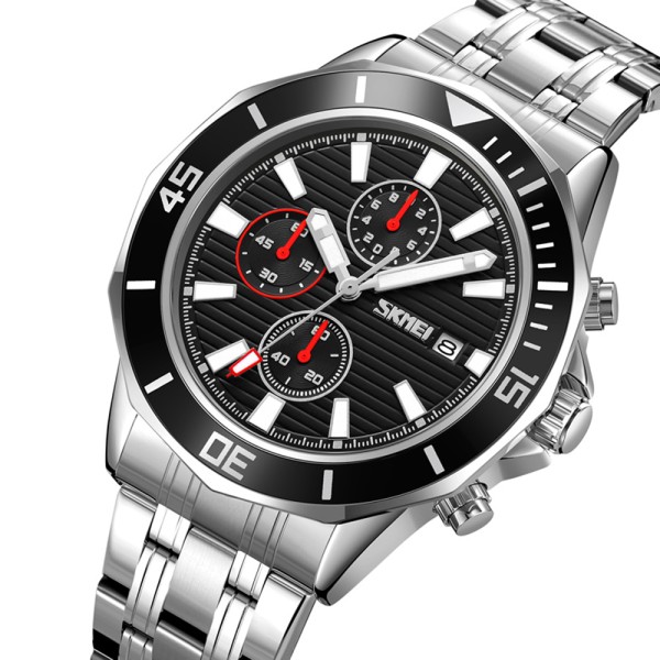 Годинник наручний Skmei 9335SIBK Silver-Black