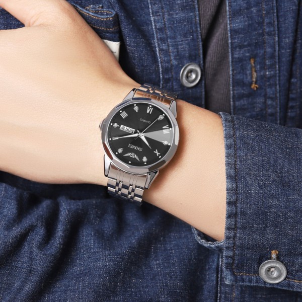Годинник наручний Skmei 2291SIBK Silver-Black