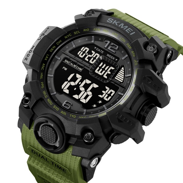 Годинник наручний Skmei 2245AG Army Green