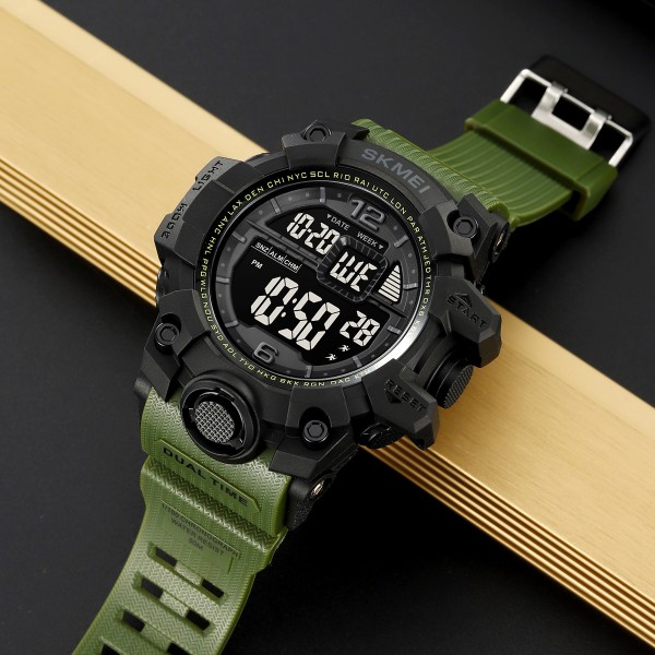 Годинник наручний Skmei 2245AG Army Green