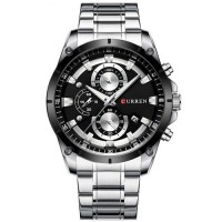 Curren 8360 Silver-Black