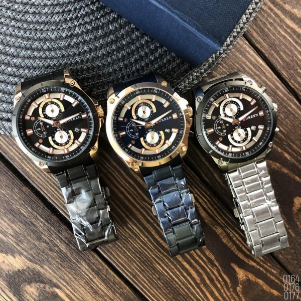 Curren 8360 Silver-Black