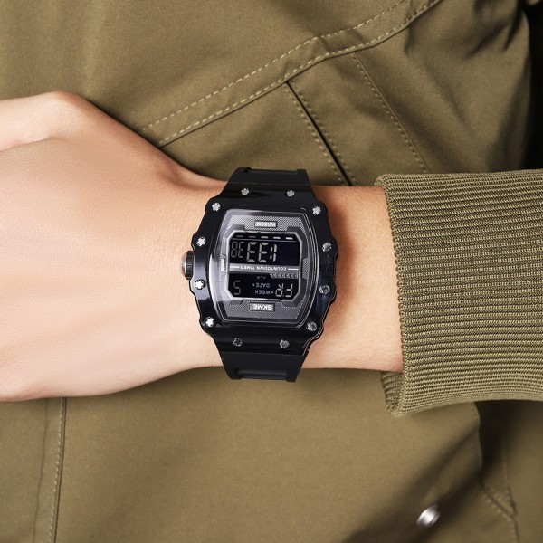 Годинник наручний Skmei 2296BTBKBK Bright Black