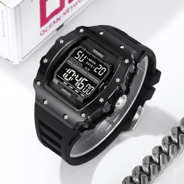 Годинник наручний Skmei 2296BTBKBK Bright Black