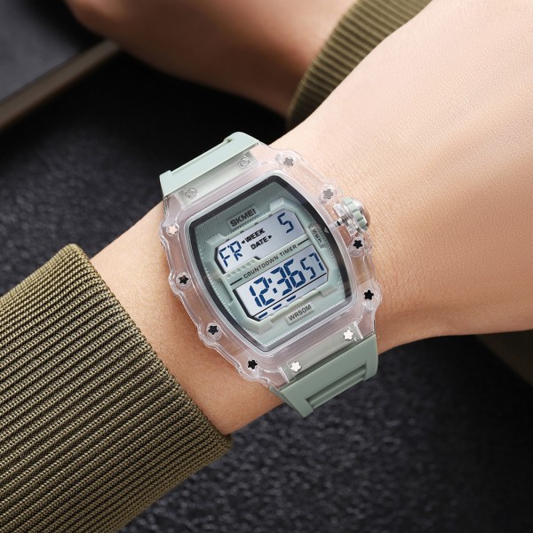 Годинник наручний Skmei 2296WTGN White-Green