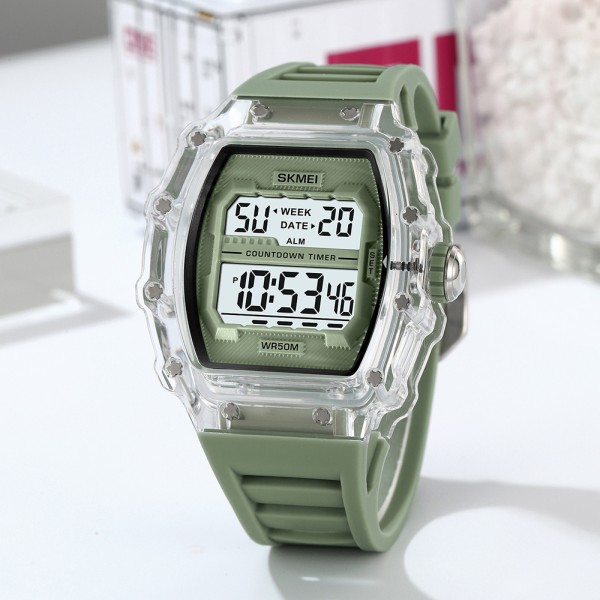 Годинник наручний Skmei 2296WTGN White-Green