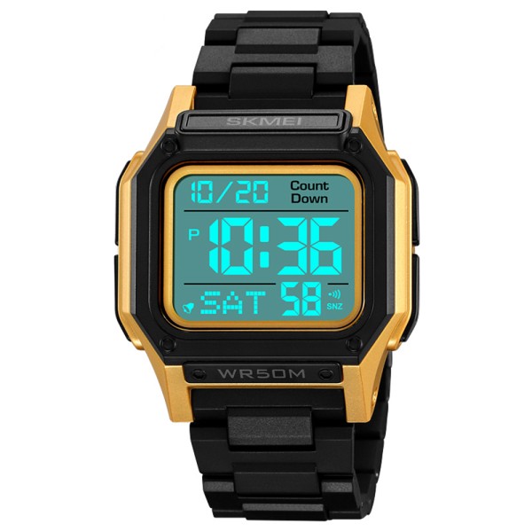 Годинник наручний Skmei 2264BKGDWT Black-Gold-White