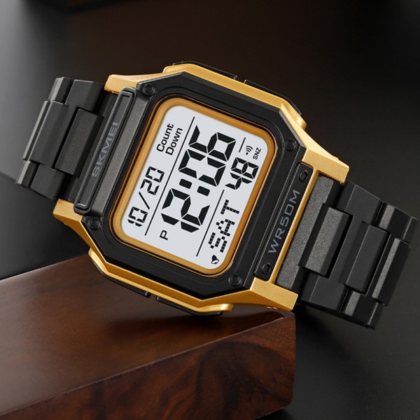 Годинник наручний Skmei 2264BKGDWT Black-Gold-White