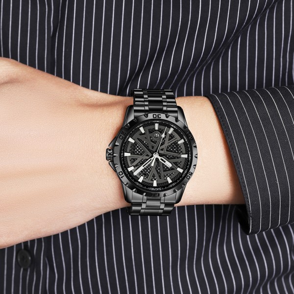 Годинник наручний Skmei 9337BKBK Black