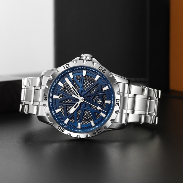 Годинник наручний Skmei 9337SIBU Silver-Blue
