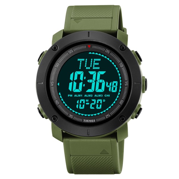 Годинник наручний Skmei 2095AG Army Green Compass