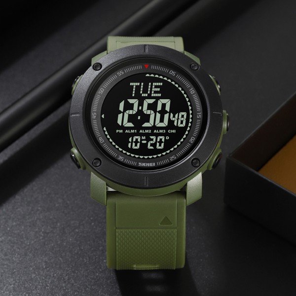 Годинник наручний Skmei 2095AG Army Green Compass