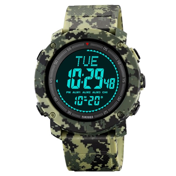 Годинник наручний Skmei 2095CMGN Camo Green Compass