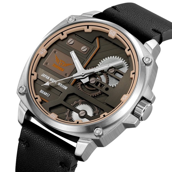 Годинник наручний Skmei 2289SIBK Silver-Black