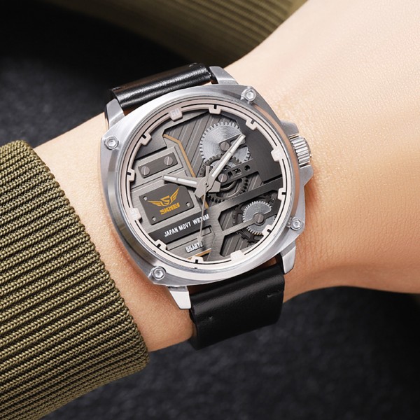 Годинник наручний Skmei 2289SIBK Silver-Black