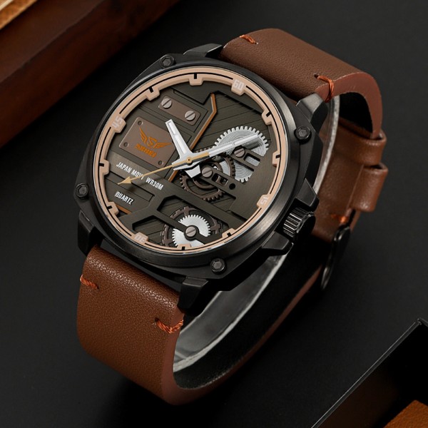Годинник наручний Skmei 2289BKBN Black-Brown