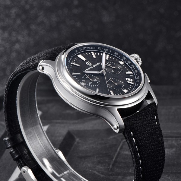 Годинник наручний Pagani Design PD-1781 Black-Silver-Black