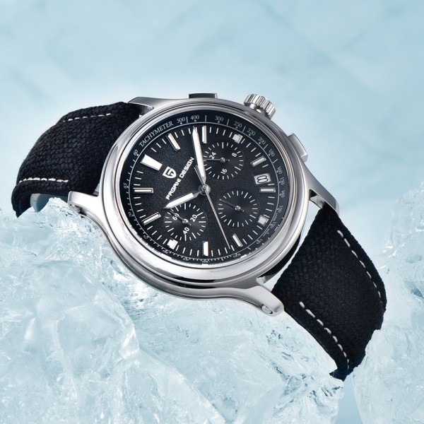 Годинник наручний Pagani Design PD-1781 Black-Silver-Black