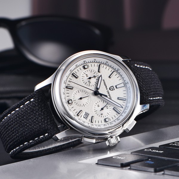 Годинник наручний Pagani Design PD-1781 Black-Silver-White