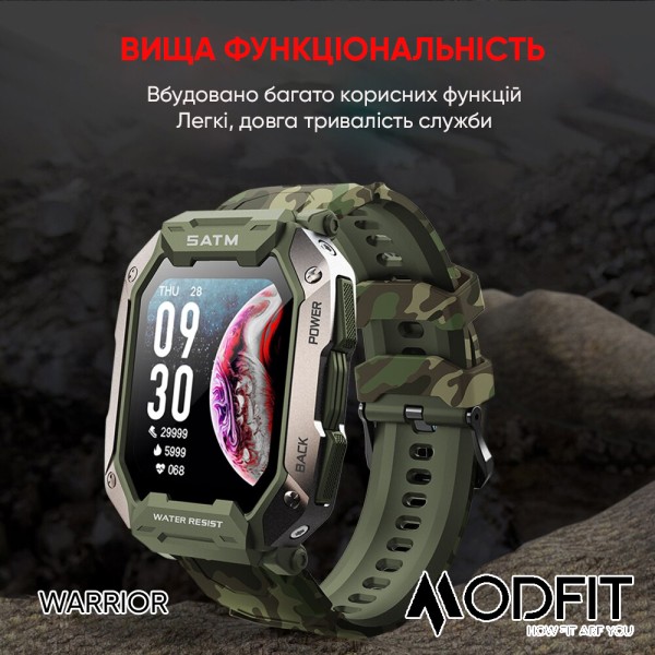 Смарт-годинник Modfit Warrior All Black