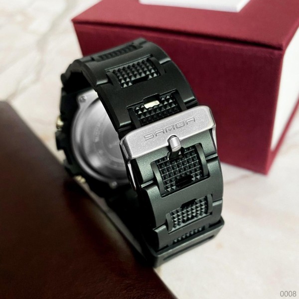 Годинник наручний Sanda 739 Black-Silver