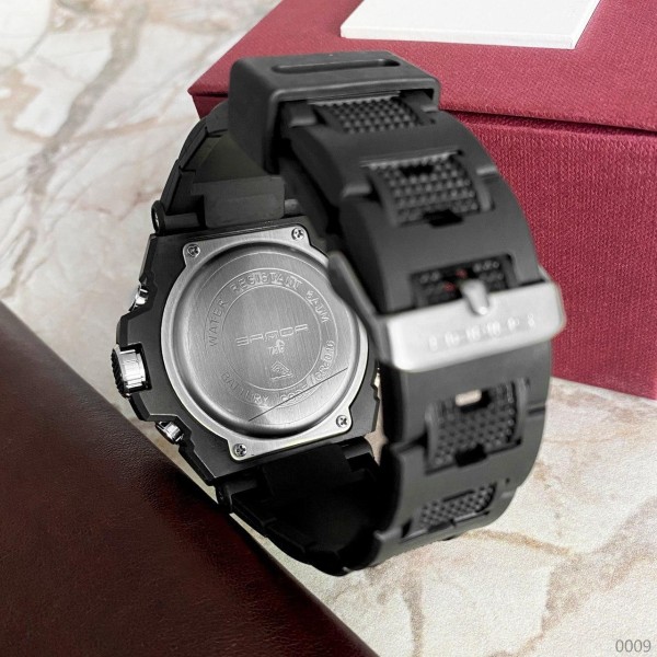 Годинник наручний Sanda 739 Black-Gold