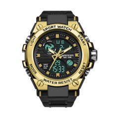 Годинник наручний Sanda 739 Black-Gold