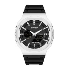 Годинник наручний Sanda 6016 White-Black