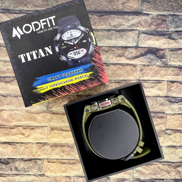 Смарт-годинник Modfit Titan Army Green 35 мм.