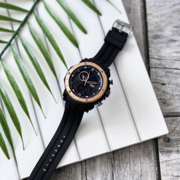 Годинник наручний Sanda 6012 Black-Cuprum