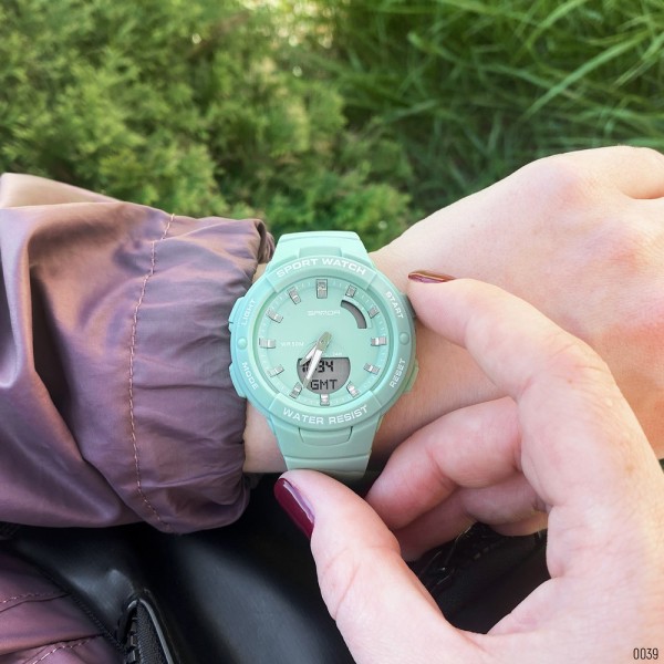 Годинник наручний Sanda 6005 Green