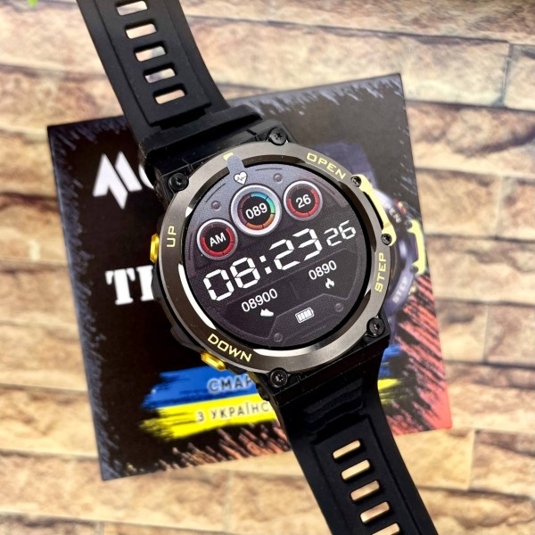 Смарт-годинник Modfit Titan Black-Gold 35 мм.