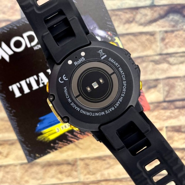 Смарт-годинник Modfit Titan Black-Gold 35 мм.
