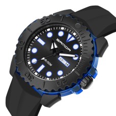 Годинник наручний Sanda 3118 Black-Blue