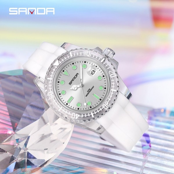 Годинник наручний Sanda 9007 White