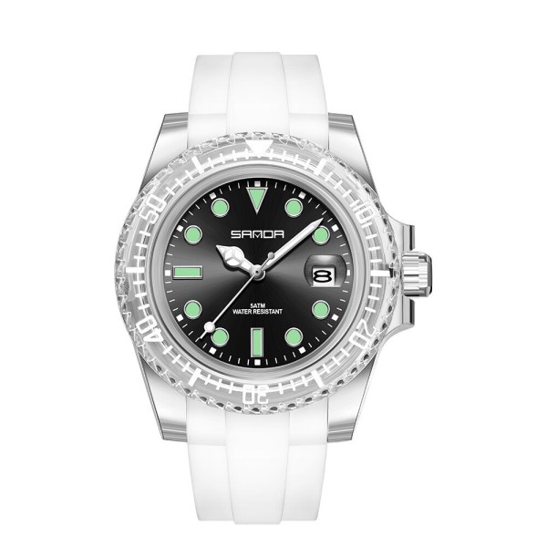 Годинник наручний Sanda 9007 White-Black