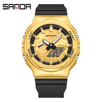 Годинник наручний Sanda 3167 Gold