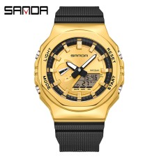 Годинник наручний Sanda 3167 Gold
