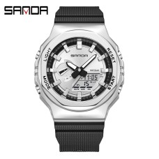 Годинник наручний Sanda 3167 Silver