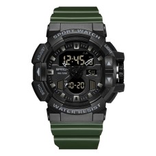 Годинник наручний Sanda 3129 Black-Green
