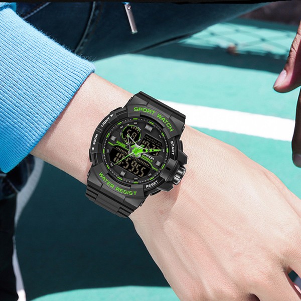 Годинник наручний Sanda 6025 Dark Green