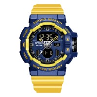 Годинник наручний Sanda 3129 Yellow Blue