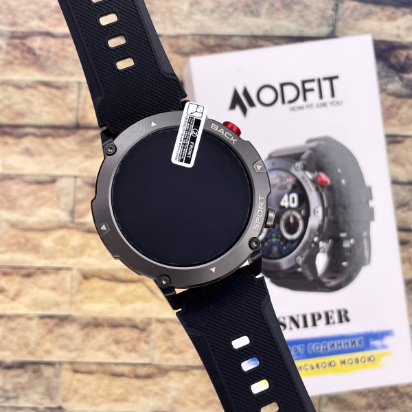 Смарт-годинник Modfit Sniper All Black 36 мм.